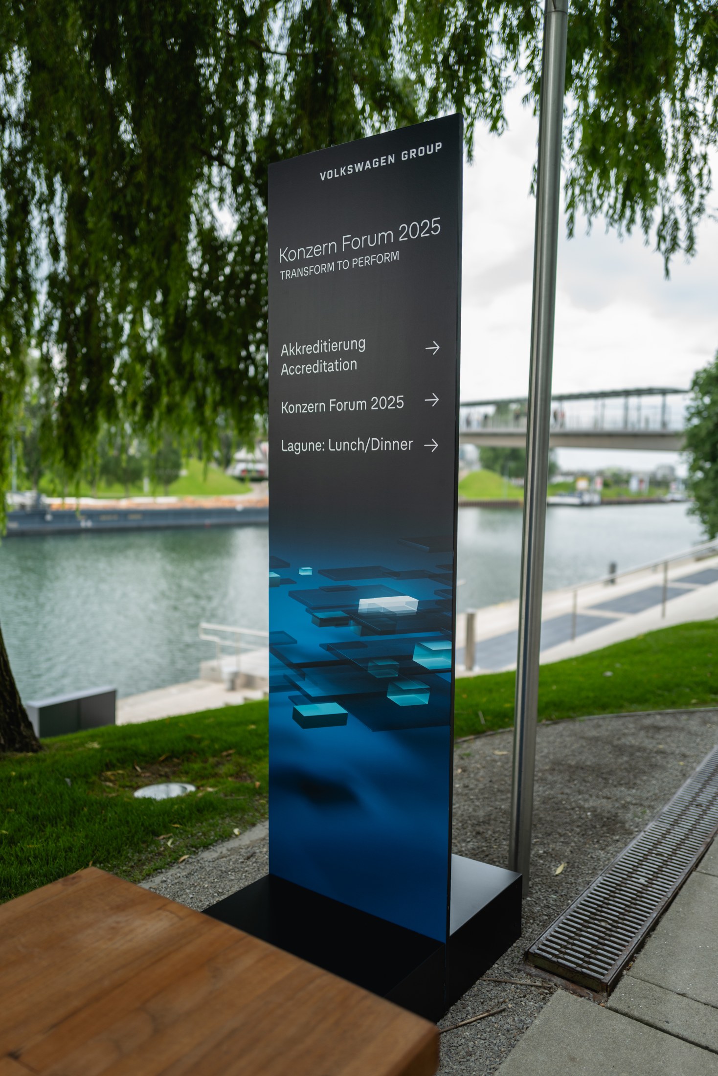 Beschilderung des Konzern Forums 2025