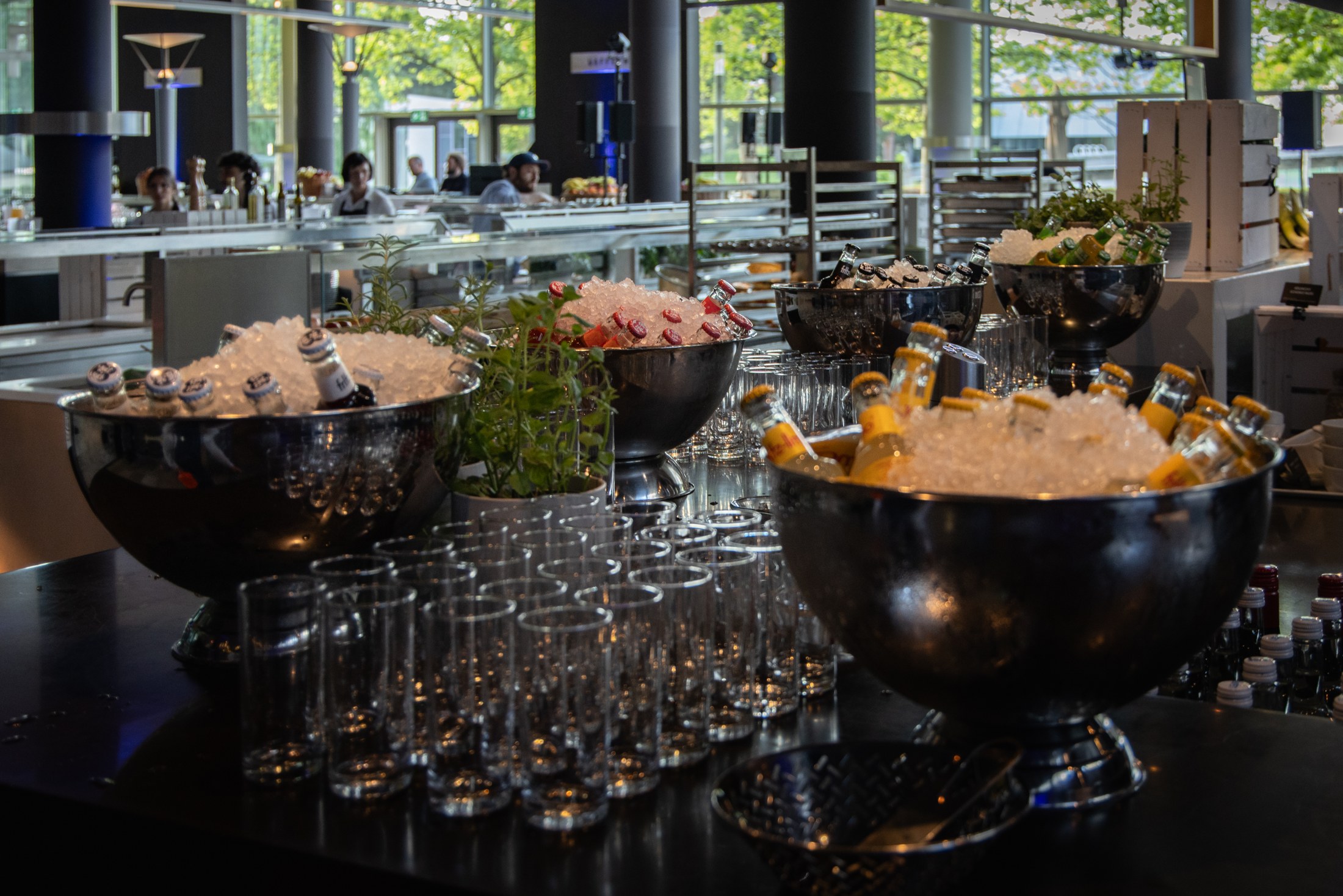 Vorbereitungen für das Networking Dinner
