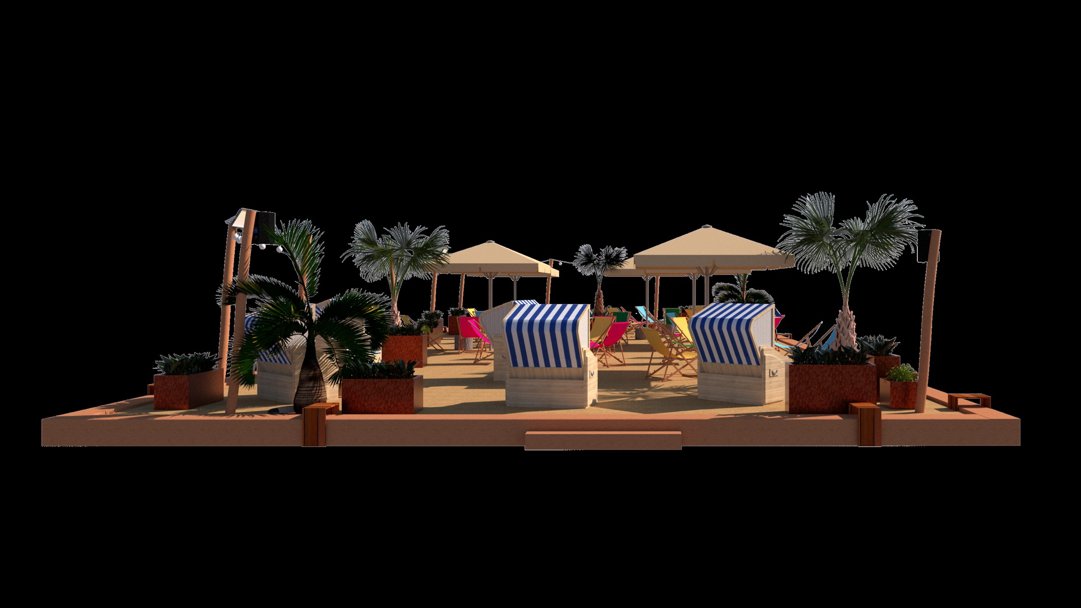 Stadtstrand – Rendering 5 / Entwurfsvisualisierung